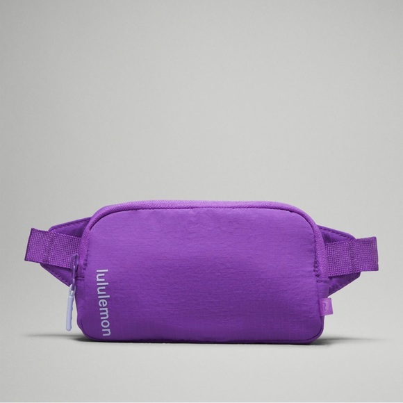 lululemon athletica Handbags - Lululemon Mini Belt Bag, Atomic Purple/Blue Linen - NWT